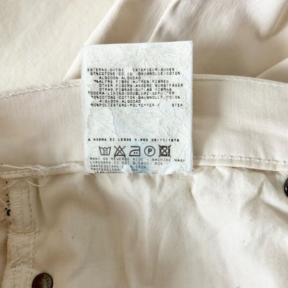 Versace Jeans Couture Ivory White Low Rise Boot Cut Jeans Size 29 - Picture 8 of 8